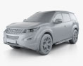 Mahindra XUV500 2022 3d model clay render