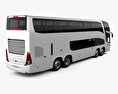 Marcopolo Paradiso G7 1800 DD 4-Achser Bus 2017 3D-Modell Rückansicht