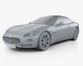 Maserati GranCabrio 2013 3d model clay render