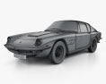 Maserati Mistral 1970 3D模型 wire render