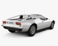 Maserati Merak 1972 3D模型 后视图