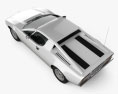 Maserati Merak 1972 3D-Modell Draufsicht
