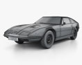 Maserati Indy 1969 3Dモデル wire render