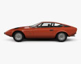Maserati Khamsin 1977 3D模型 侧视图