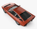 Maserati Khamsin 1977 3D-Modell Draufsicht