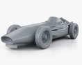 Maserati 250F 1954 3Dモデル clay render