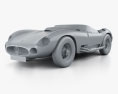 Maserati 450S 1956 3D модель clay render