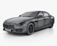 Maserati Quattroporte GTS Gran Sport 2020 3d model wire render