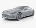 Maserati GranCabrio MC 2020 Modello 3D clay render