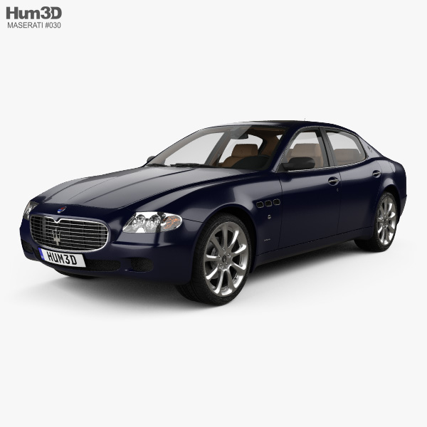 Maserati Quattroporte with HQ interior 2008 3D model