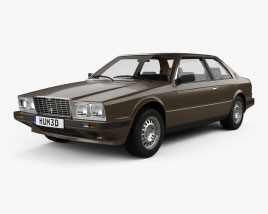 Maserati Biturbo 쿠페 인테리어 가 있는 1982 3D 모델 