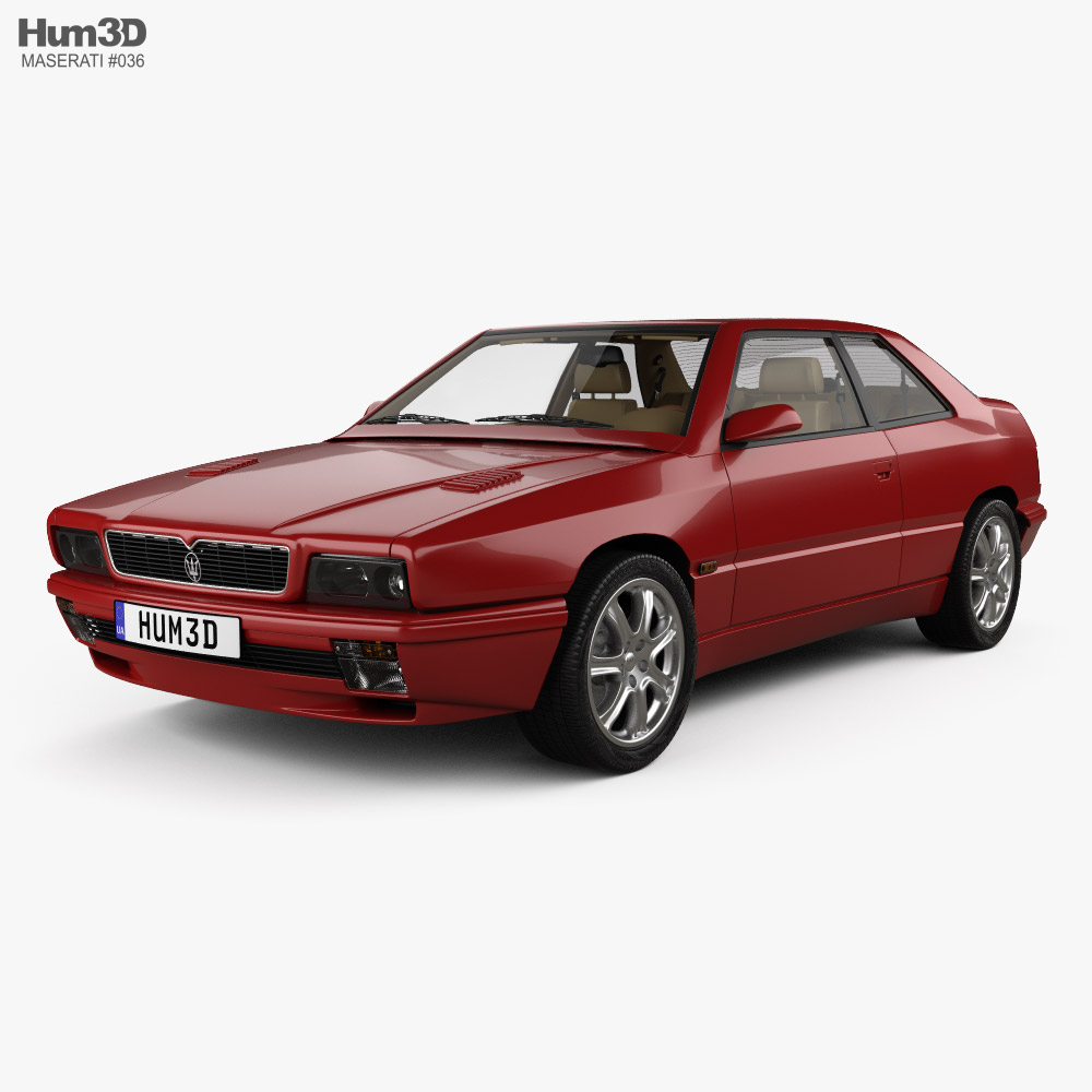 Maserati Ghibli with HQ interior 2022 3D model
