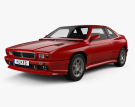 Maserati Shamal 带内饰 1990 3D模型
