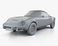 Matra Djet 1967 3d model clay render