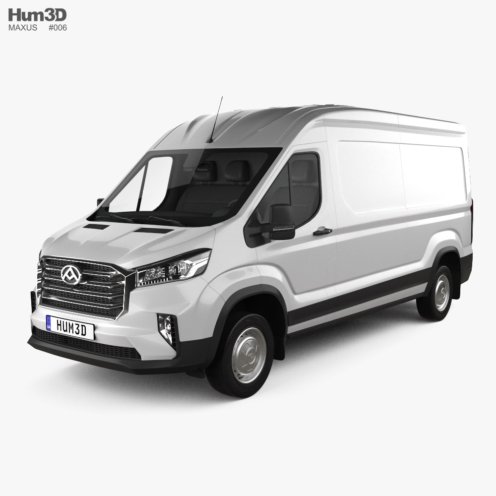 Maxus Deliver 9 Panel Van L2H2 2022 3D 모델 