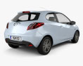 Mazda Demio (Mazda2) 3-door 2010 3d model back view