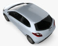 Mazda Demio (Mazda2) 3-Türer 2010 3D-Modell Draufsicht