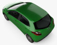 Mazda Demio (Mazda2) 5-Türer 2010 3D-Modell Draufsicht
