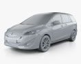 Mazda 5 (Premacy) 2011 3d model clay render