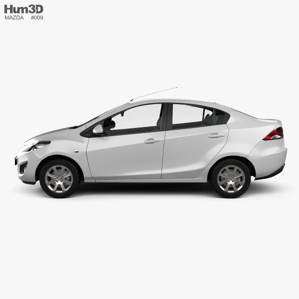 Mazda 2 sedan 2014 3D model - Vehicles on Hum3D