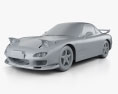 Mazda RX-7 1992-2002 3D 모델  clay render