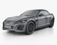 Mazda RX-8 2011 3D模型 wire render
