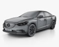 Mazda 6 sedan 2016 3d model wire render
