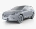 Mazda CX-9 2016 3d model clay render