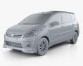 Mazda VX-1 2015 3d model clay render