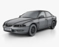 Mazda Xedos 6 (Eunos 500) 1999 3d model wire render