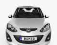 Mazda 2 (Demio) 5 puertas R 2013 Modelo 3D vista frontal