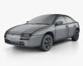 Mazda 323 (Familia) 1998 3d model wire render
