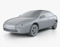 Mazda 323 (Familia) 1998 3d model clay render