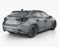Mazda 3 hatchback 2016 3d model