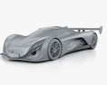 Mazda Furai 2008 3Dモデル clay render