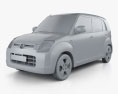 Mazda Carol 2009 3D模型 clay render
