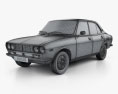 Mazda Capella (616) sedan 1974 3D-Modell wire render