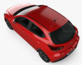 Mazda Demio 5门 掀背车 2014 3D模型 顶视图