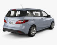 Mazda 5 with HQ interior 2015 3d model back view