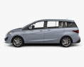 Mazda 5 with HQ interior 2015 3d model side view