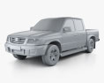 Mazda B-series (UN) 2500 Double Cab 2004 3d model clay render