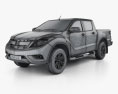 Mazda BT-50 Double Cab 2019 3d model wire render