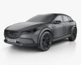 Mazda Koeru 2018 3d model wire render