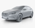 Mazda Koeru 2018 Modello 3D clay render