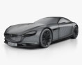 Mazda RX Vision 2015 3Dモデル wire render