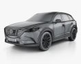 Mazda CX-9 2019 3d model wire render