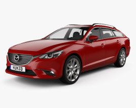 Mazda 6 GJ wagon 2018 3D model