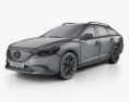 Mazda 6 GJ wagon 2018 Modelo 3d wire render