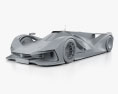 Mazda LM55 Vision Gran Turismo 2017 3D-Modell clay render