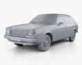 Mazda 323 (Familia) 1978 3d model clay render